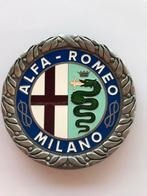 Alfa Romeo Milano emaille bordje, Ophalen of Verzenden, Gebruikt, Reclamebord