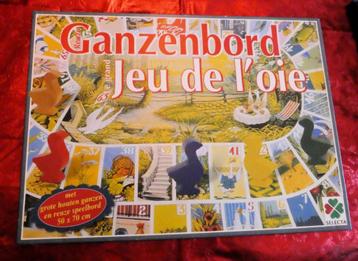 Ganzenbord groot speelbord en grote houten ganzen vanaf 5 ja beschikbaar voor biedingen