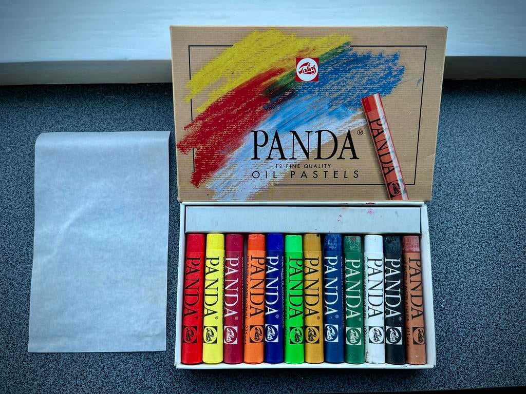 Talens Panda Oliekrijt 12 st -  Nieuw 3 doosjes, Ophalen of Verzenden, Nieuw, Overige typen