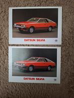 2x autofolder Datsun Silvia '80 en '81, Verzenden, Zo goed als nieuw, Overige merken