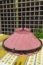 vintage lamp smeedijzer - oergezellig brabants bont, Huis en Inrichting, Ophalen, Gebruikt, Metaal, Grootmoeders tijd - vintage