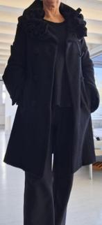 zwarte wollen winterjas, Kleding | Dames, Jassen | Winter, Ophalen of Verzenden, Zo goed als nieuw, Maat 38/40 (M), Zwart