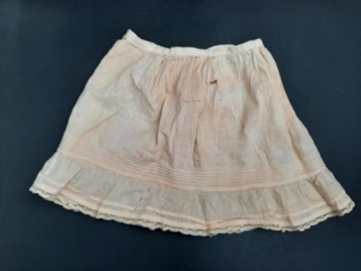 oude beige poppen rok, begin 1900, Antiek en Kunst, Curiosa en Brocante, Ophalen of Verzenden