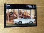 Trabant 601 Luxe Leaflet 1966, Boeken, Auto's | Folders en Tijdschriften, Ophalen of Verzenden, Gelezen, Overige merken