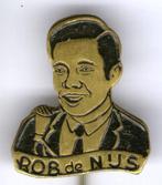 Rob de Nijs zwart op koper zanger speldje ( S_143a ), Verzenden, Nieuw, Figuurtje, Speldje of Pin