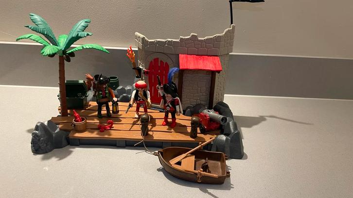 Playmobil 6146 - Piratenfort SINTERKLAAS / KERST, Kinderen en Baby's, Speelgoed | Playmobil, Zo goed als nieuw, Complete set, Ophalen of Verzenden