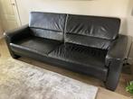 3 zits lederen bank, Huis en Inrichting, Gebruikt, Tweepersoons, 75 tot 100 cm, Rechte bank