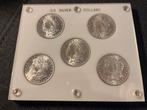 US Morgan Dollars Set: 1883 t/m 1887 MS-64, Postzegels en Munten, Munten | Amerika, Ophalen of Verzenden, Noord-Amerika, Setje