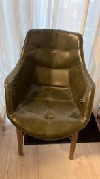 6 zware stoelen met massief houten onderstel., Gebruikt, Minder dan 75 cm, 50 tot 75 cm, Ophalen