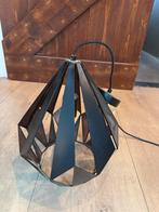 Mooie hanglamp, Ophalen, Zo goed als nieuw, Zwart met bruin, Metaal