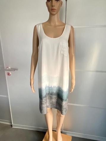 J382 Nieuw: Denham maat M=38/40 jurk jurkje wit blauw grijs beschikbaar voor biedingen