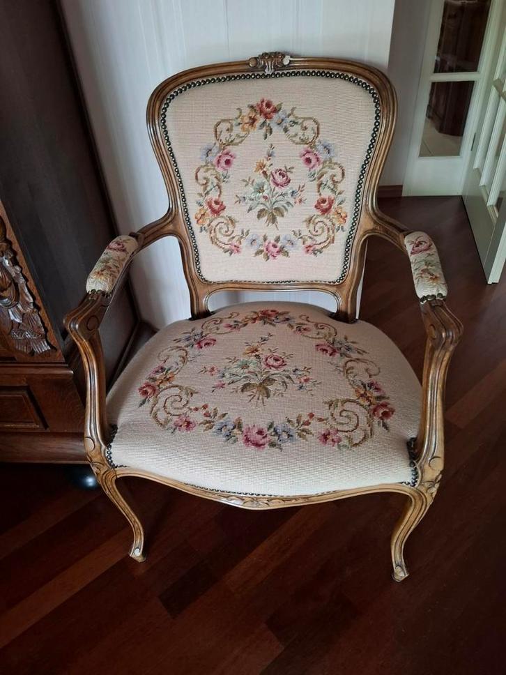 Antieke Queen Anne Barok Stoel, Antiek en Kunst, Antiek | Meubels | Stoelen en Banken, Ophalen