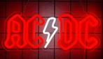 ACDC led decoratie verlichting neon look reclame lamp kado, Lichtbak of (neon) lamp, Nieuw, Ophalen of Verzenden, Info@americansaleshop.nl