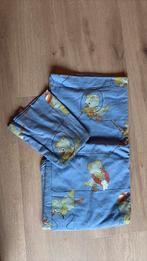 Dekbed overtrek vogeltjes, Huis en Inrichting, Slaapkamer | Beddengoed, Gebruikt, Eenpersoons, Blauw, Dekbedovertrek