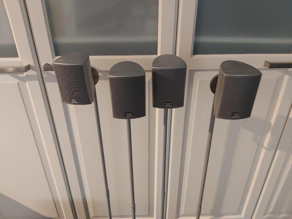 JBL Surround set LV, RV, LA, RA, SUB + steunen, Audio, Tv en Foto, Luidsprekers, Ophalen, Gebruikt, JBL, 60 tot 120 watt