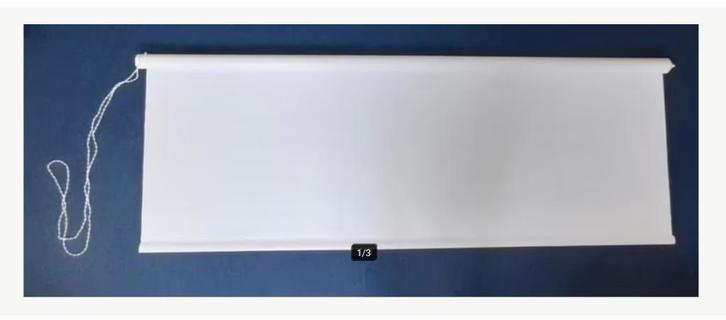 Rolgordijn Verduisterend Wit 158 x 120 cm 1 Week Gehangen, Huis en Inrichting, Stoffering | Gordijnen en Lamellen, Nieuw, 100 tot 150 cm