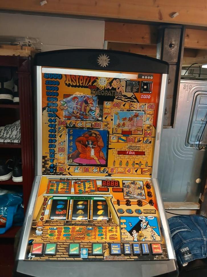 Defecte Speelautomaat - Asterix & Cleopatra, Verzamelen, Automaten | Gokkasten en Fruitautomaten, Gebruikt, Euro, Ophalen of Verzenden