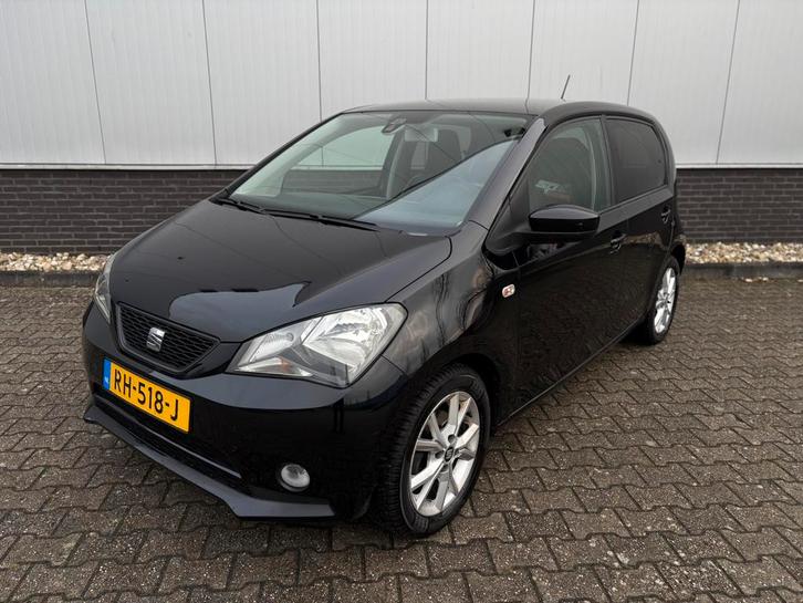 Seat Mii facelift 5-drs | cruise | 2017 | Zwart | airco |pdc, Auto's, Seat, Bedrijf, Mii, ABS, Adaptieve lichten, Airbags, Airconditioning