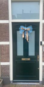 Geboortedecoratie baby jongen blauw strik versiering, Ophalen of Verzenden, Zo goed als nieuw