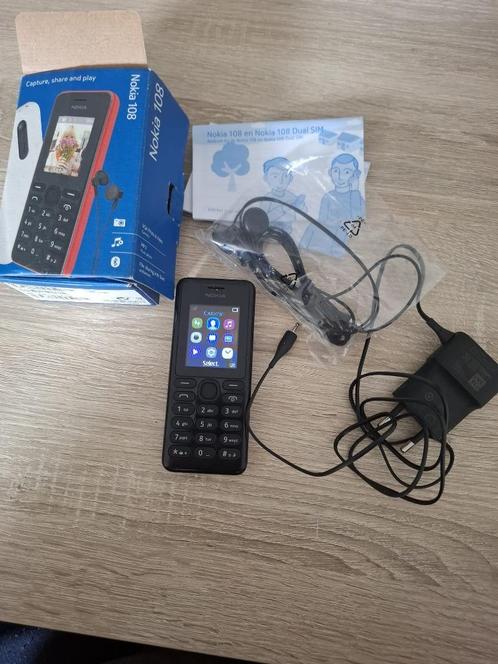 Nokia 108 met oplaadkabel (kleine mob. internetten mogelijk), Telecommunicatie, Mobiele telefoons | Nokia, Gebruikt, Zonder abonnement