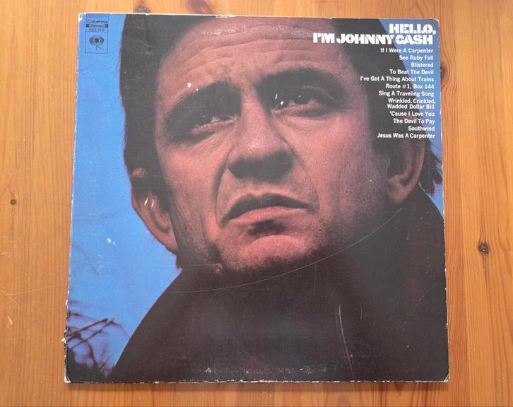 Johnny Cash Hello, I'm Johnny Cash, Cd's en Dvd's, Vinyl | Country en Western, Gebruikt, 12 inch, Ophalen of Verzenden