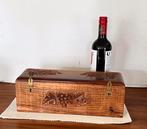 Wijn kistje- hardhout, Huis en Inrichting, Ophalen of Verzenden, Zo goed als nieuw, Minder dan 5 flessen, Minder dan 50 cm