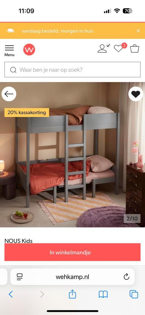 Nieuw NOUS kids hoogslaper met zitje Charlie, Kinderen en Baby's, Kinderkamer | Stapelbedden en Hoogslapers, Nieuw, Hoogslaper