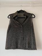 Glitter Crop Top - Maat M, Maat 38/40 (M), H&M, Zwart, Ophalen of Verzenden