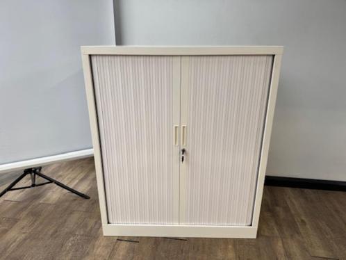 Roldeurkast wit 118 x 100 x 43, Huis en Inrichting, Kasten | Televisiemeubels, 100 tot 150 cm, 25 tot 50 cm, Ophalen