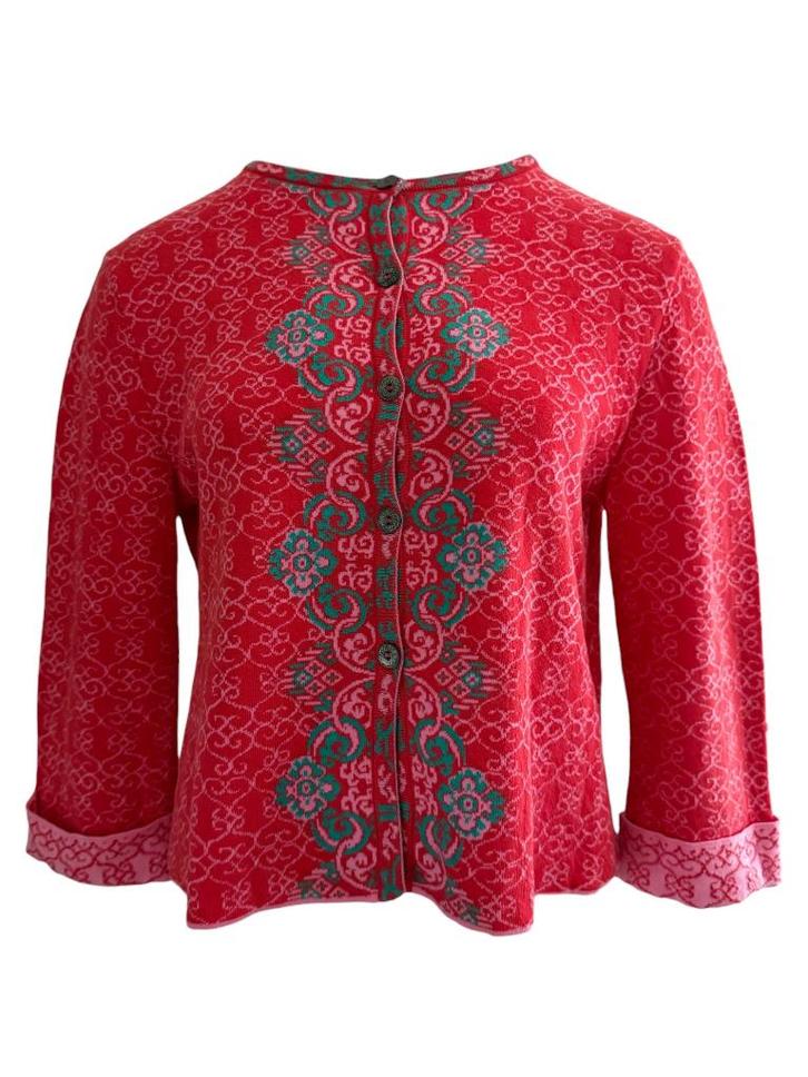 Ivko vest L, Kleding | Dames, Truien en Vesten, Zo goed als nieuw, Maat 38/40 (M), Rood, Ophalen of Verzenden