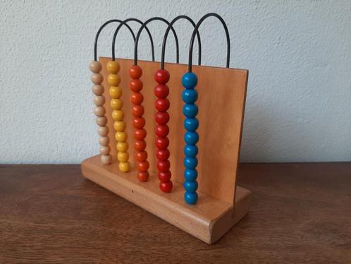 Vintage houten abacus telraam Jegro Bolsward BV, Kinderen en Baby's, Speelgoed | Educatief en Creatief, Zo goed als nieuw, Ophalen of Verzenden