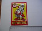 sticker oud OETELDONK 82 strip De Poffers carnaval club retr, Verzenden, Zo goed als nieuw, Bedrijf of Vereniging
