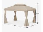 Tuin paviljoen 4x3 creme kleurig, Ophalen, Partytent, Minder dan 2 meter, Minder dan 4 meter