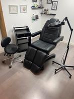 Behandelstoel salon set electrisch zwart, Ophalen of Verzenden, Gebruikt, Massagetafel