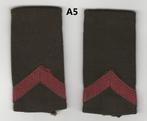 Set rangen epauletten Soldaat 2e kl (A5), Embleem of Badge, Nederland, Ophalen of Verzenden, Landmacht