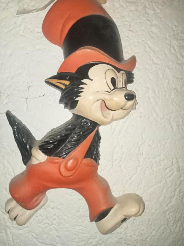 Vintage kleine boze wolf  Wanddecoratie, Antiek en Kunst, Kunst | Beelden en Houtsnijwerken, Ophalen of Verzenden