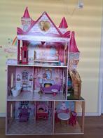 houten barbiehuis, Kinderen en Baby's, Speelgoed | Poppenhuizen, Ophalen, Zo goed als nieuw