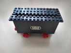 Lego trein 4,5 volt zwarte batterijwagon van 182 iprst., Ophalen of Verzenden, Gebruikt, Complete set, Lego