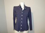 Irie Wash polkadot travel stof blouse witte stippen S