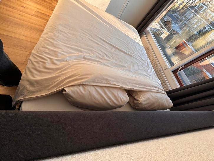 Tweepersoonsbed Swiss Sense, Huis en Inrichting, Slaapkamer | Bedden, Gebruikt, Tweepersoons, 160 cm, 200 cm, Hout, Zwart, Ophalen