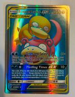 Slowpoke & Psyduck GX - Full Art Pokémon Kaart, Ophalen of Verzenden, Zo goed als nieuw, Losse kaart, Foil