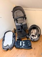 Stokke Xplory V6 Black Melange Compleet, Kinderen en Baby's, Kinderwagens en Combinaties, Gebruikt, Combiwagen, Met autostoeltje