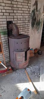 Oude kachel voor schuur/werkplaats, Ophalen, Gebruikt, Vrijstaand, Hout