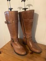 Aparte bruin dik leren hoge laarzen brede kuit van JJ, mt 37, Kleding | Dames, Schoenen, Hoge laarzen, Bruin, Verzenden, JJ