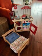 Speelgoed keuken en bedje, Kinderen en Baby's, Ophalen, Zo goed als nieuw, Hout, Speelkeuken