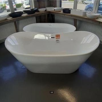 OPRUIMING! Acryl Ligbad, Sanitair, Glans wit, 170cm, Bolsena beschikbaar voor biedingen