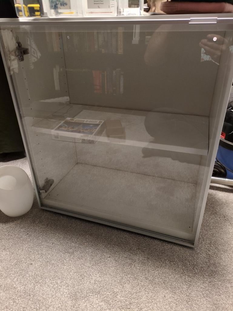ikea kastje met glazen deur, Huis en Inrichting, Kasten | Kledingkasten, Ophalen, 50 tot 100 cm, Zo goed als nieuw, Minder dan 100 cm