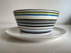 Nieuw Iittala Origo Kom en Bord Blauw Zwart Alfredo Häberli, Huis en Inrichting, Keuken | Servies, Ophalen of Verzenden, Nieuw