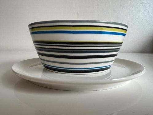 Nieuw Iittala Origo Kom en Bord Blauw Zwart Alfredo Häberli, Huis en Inrichting, Keuken | Servies, Nieuw, Schaal of Schalen, Porselein