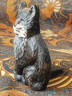 Oude deurstopper uit Engeland als poes of kat van ijzer., Ophalen of Verzenden